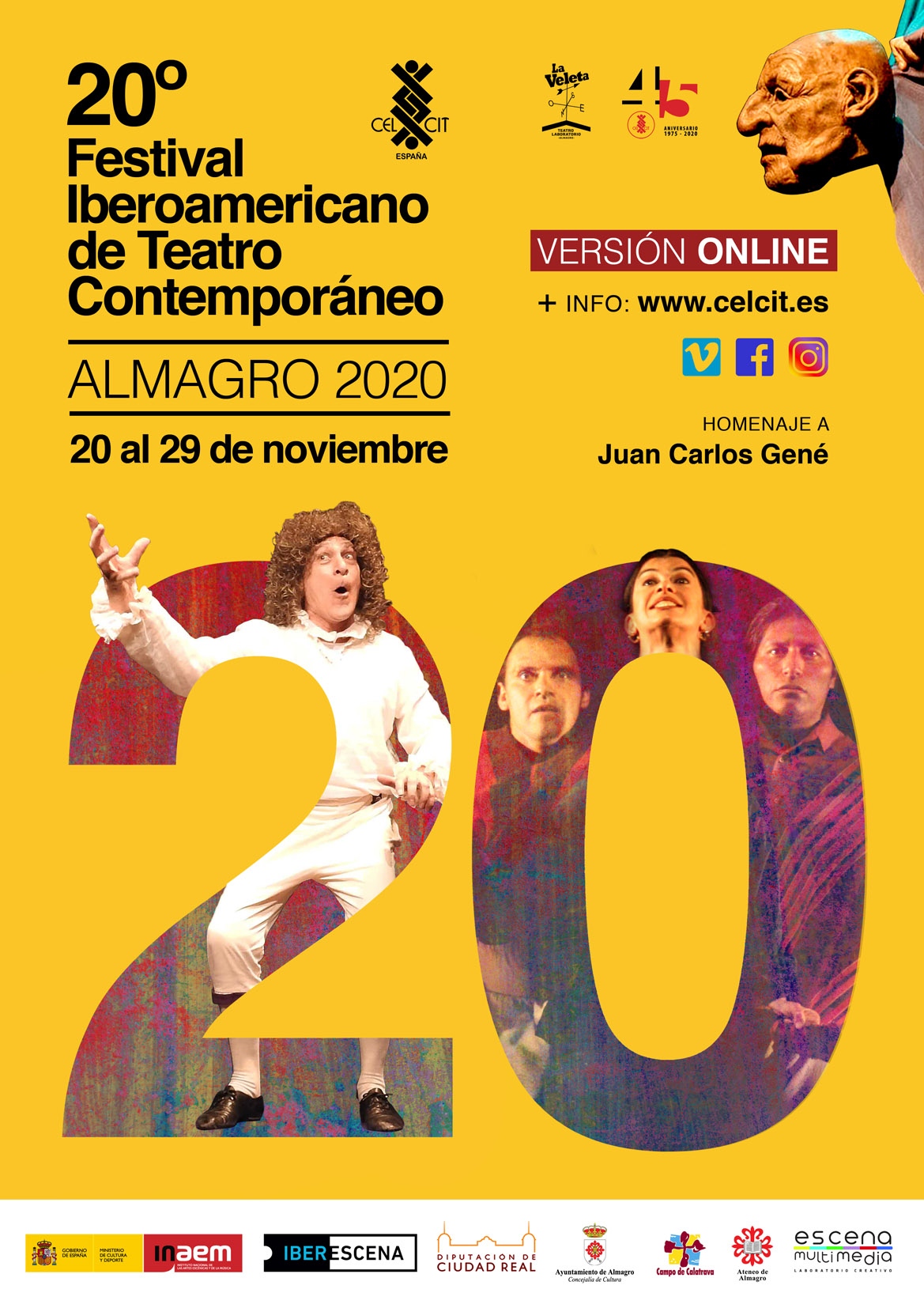 Cartel 20º Festival Iberoamericano de Teatro Contemporáneo