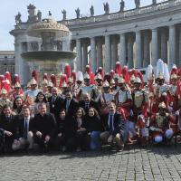 Delegación de la Ruta de la Pasión Calatrava en Roma, al completo